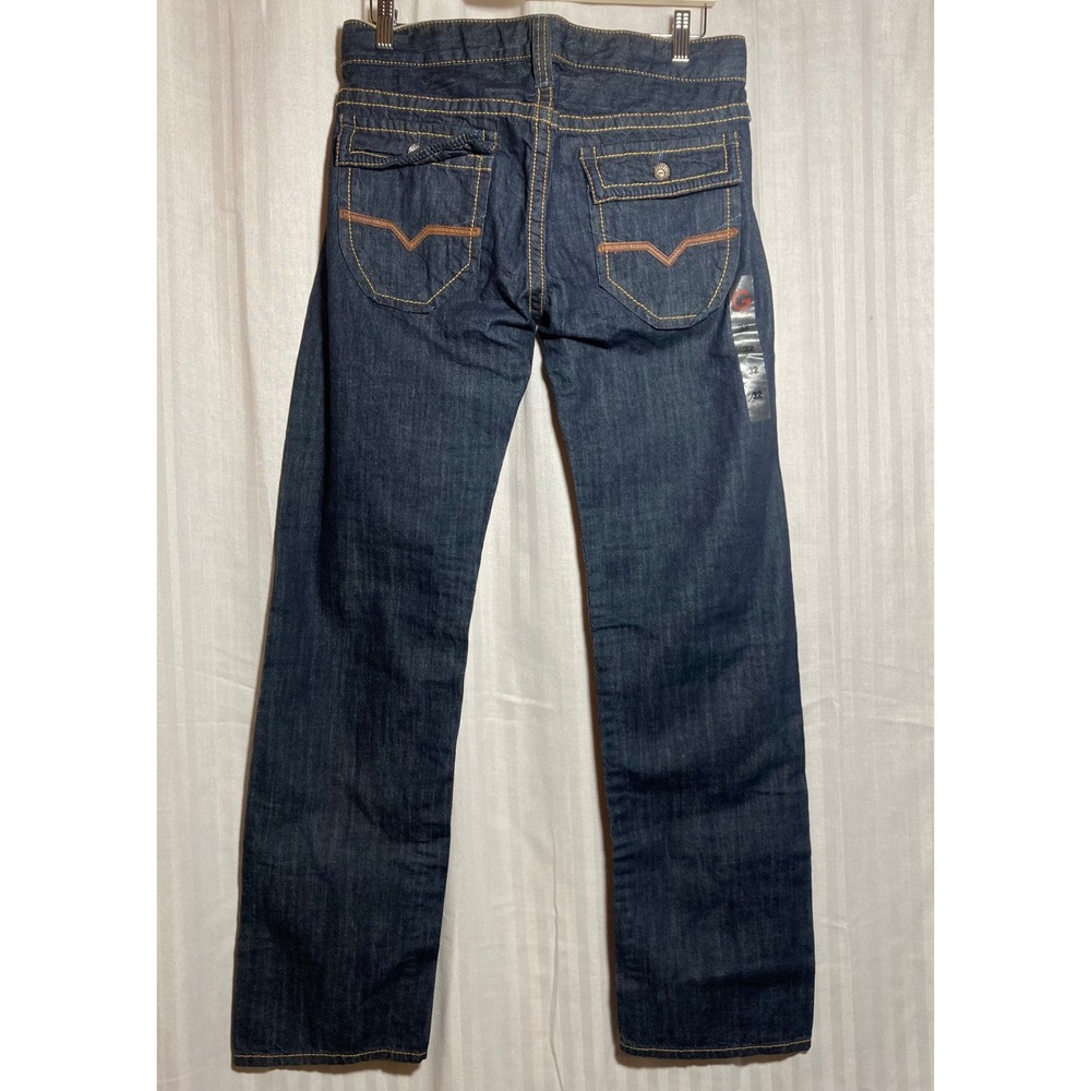 Guess Premium Pasadena Straight Leg Jeans Mens 32 Dark Wash Indigo Streetwear - Picture 2 of 9